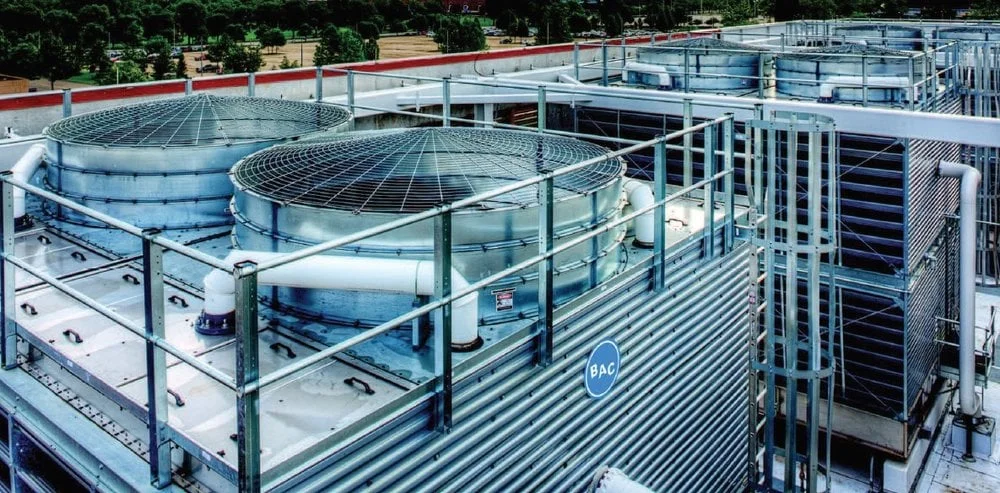 Industrial Cooling Tower Refurbishment & Basin Coating field equipment